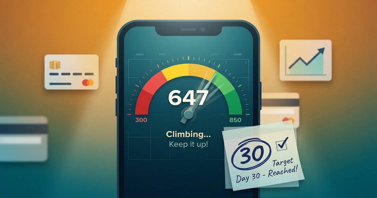 30-Day Credit Score Sprint: A Week-by-Week Plan Before You Apply